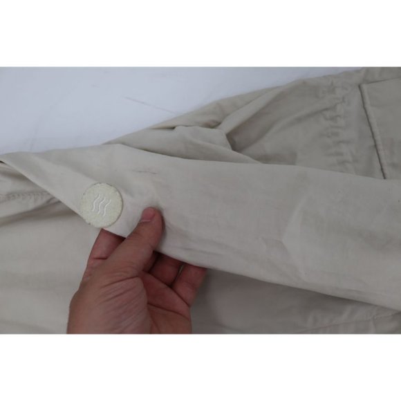 Norse Projects Nunk jacket Mens L Summer Cotton Nylon Hooded Ecru cargo Pockets - Picture 12 of 16